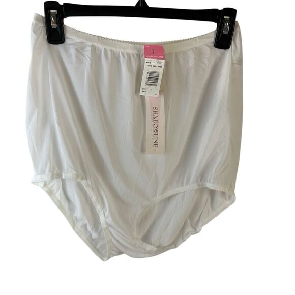 Shadowline size 7 white nylon panty new - Picture 1 of 9